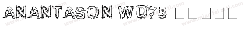 anantason wd75字体转换